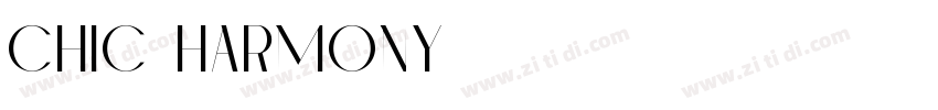 Chic harmony字体转换
